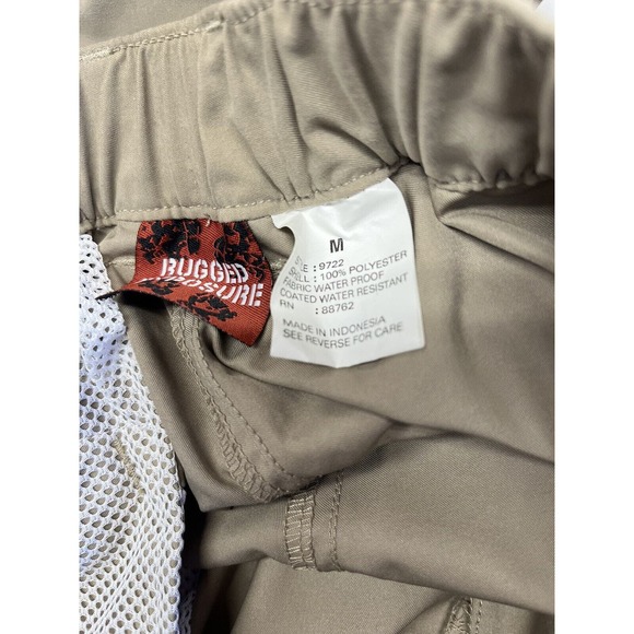 Rugged Exposure Men's Convertible Pants Brown/ Tan 28x30 Brand New with tags Zip - Picture 6 of 11